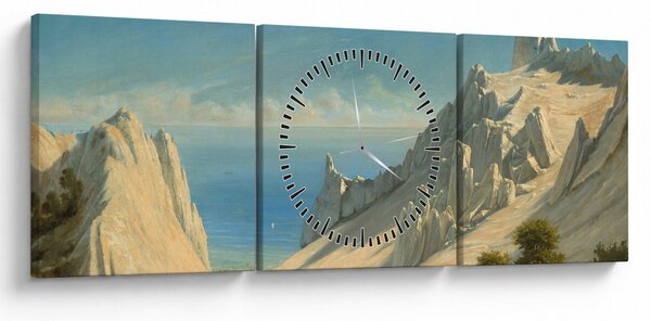 Kép - Georg Emil Libert, View of Sommerspiret, the Cliffs of Møn, reprodukciók (órával) (90x30 cm)
