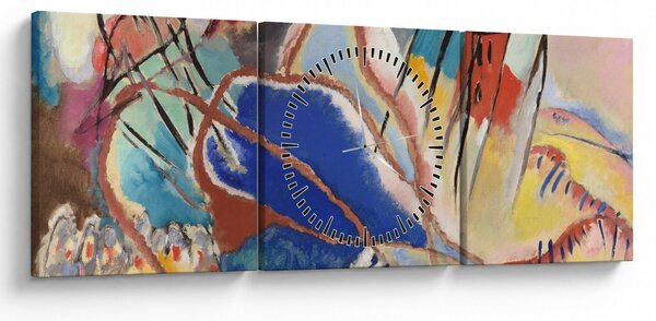 Kép - Vasily Kandinsky, Improvisation No. 30 (Cannons), reprodukciók (órával) (90x30 cm)
