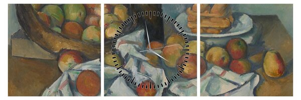 Kép - Paul Cezanne, The Basket of Apples, reprodukciók (órával) (90x30 cm)