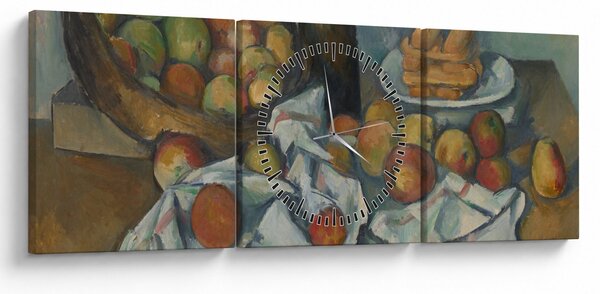 Kép - Paul Cezanne, The Basket of Apples, reprodukciók (órával) (90x30 cm)