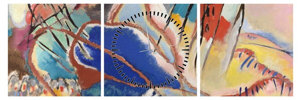 Kép - Vasily Kandinsky, Improvisation No. 30 (Cannons), reprodukciók (órával) (90x30 cm)