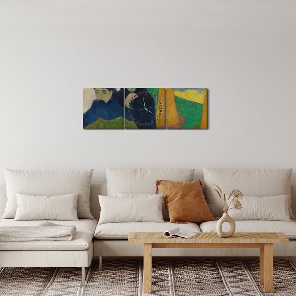 Kép - Paul Gauguin, Arlésiennes (Mistral) , reprodukciók (órával) (90x30 cm)