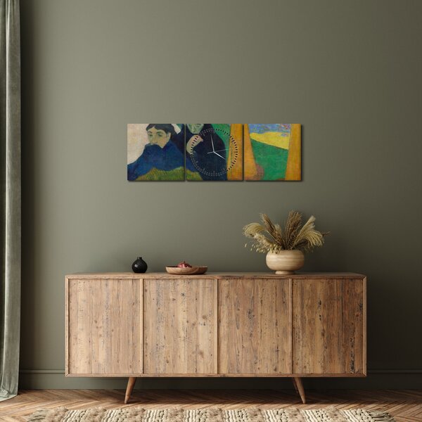Kép - Paul Gauguin, Arlésiennes (Mistral) , reprodukciók (órával) (90x30 cm)