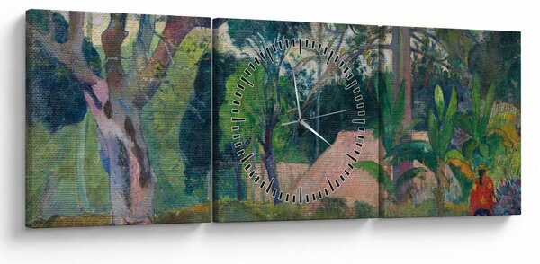 Kép - Paul Gauguin, Te raau rahi (The Big Tree), reprodukciók (órával) (90x30 cm)