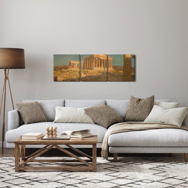 Kép - Frederic Edwin Church, The Parthenon, reprodukciók (órával) (90x30 cm)