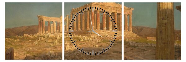 Kép - Frederic Edwin Church, The Parthenon, reprodukciók (órával) (90x30 cm)