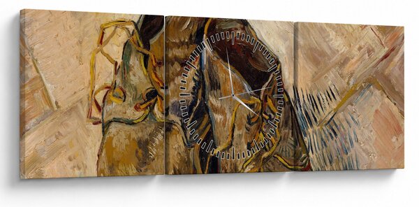 Kép - Vincent van Gogh, Shoes, reprodukciók (órával) (90x30 cm)