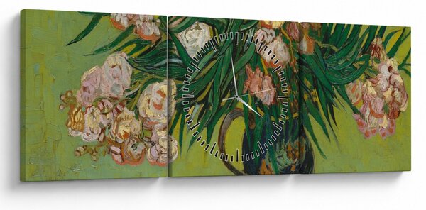 Kép - Vincent van Gogh, Oleanders, reprodukciók (órával) (90x30 cm)