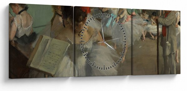 Kép - Edgar Degas, The Dance Class, reprodukciók (órával) (90x30 cm)