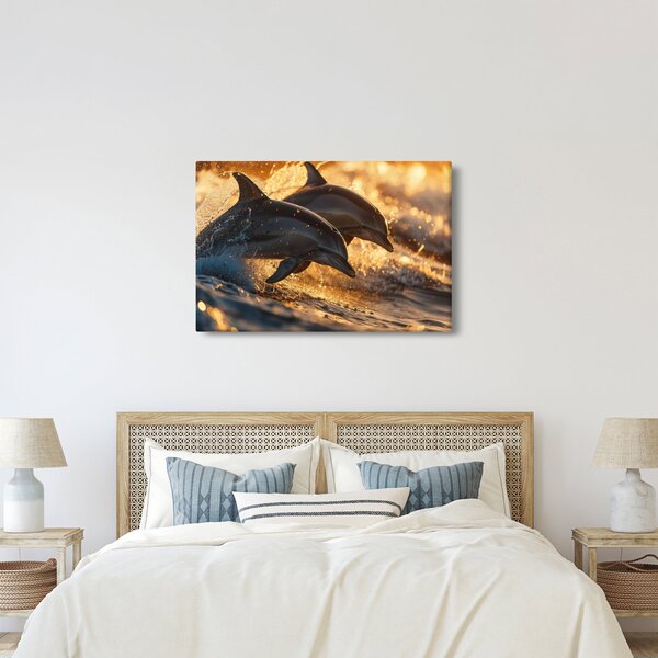 Kép - Delfinek (90x60 cm)