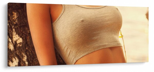 Kép - nő a fa mellett (120x50 cm)