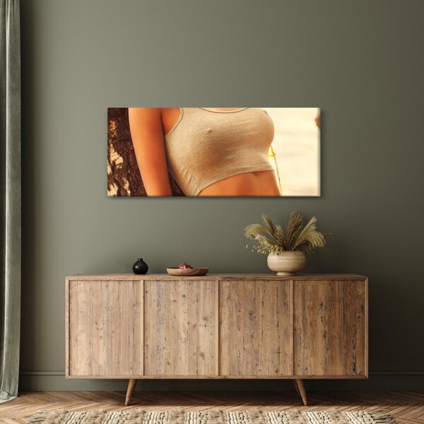 Kép - nő a fa mellett (120x50 cm)