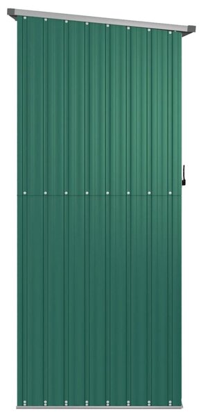 Zöld horganyzott acél kerti fészer 180,5 x 97 x 209,5 cm