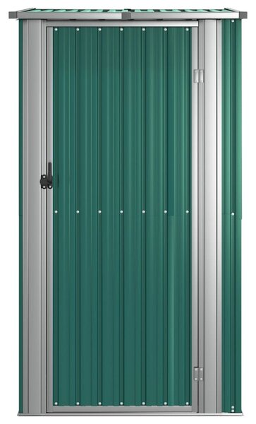 Zöld kerti fészer horganyzott acélból 118,5 x 97 x 209,5 cm