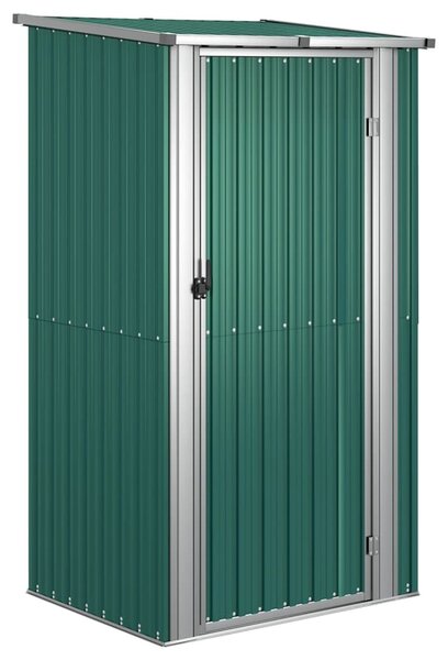 Zöld kerti fészer horganyzott acélból 118,5 x 97 x 209,5 cm