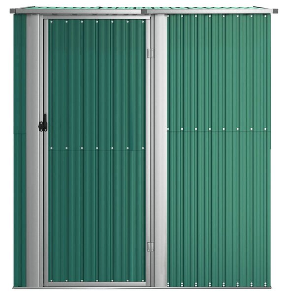 Zöld horganyzott acél kerti fészer 180,5 x 97 x 209,5 cm
