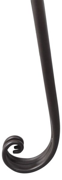 Barna antik acél kerti pad 128 cm