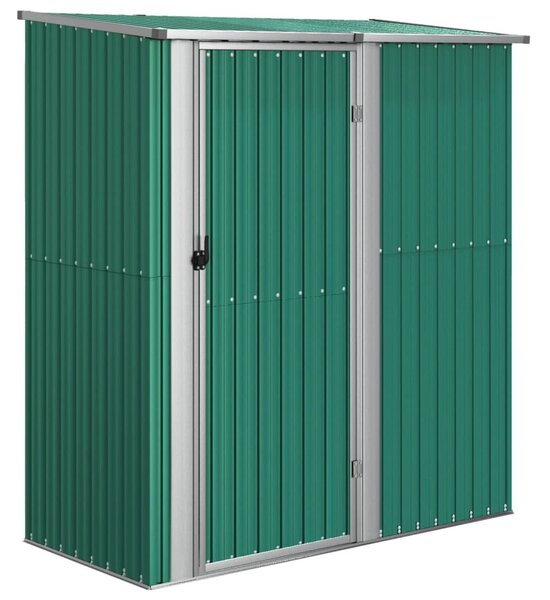 Zöld horganyzott acél kerti fészer 180,5 x 97 x 209,5 cm