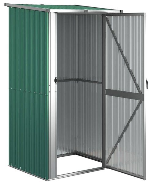 Zöld kerti fészer horganyzott acélból 118,5 x 97 x 209,5 cm