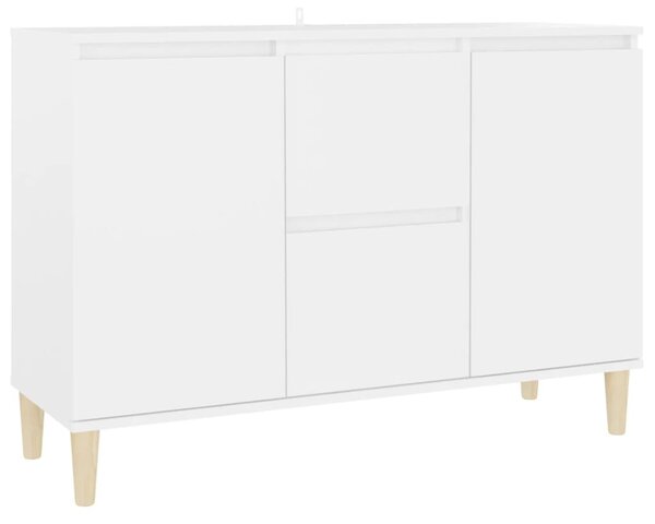 Fehér szerelt fa tálalószekrény 101 x 35 x 70 cm