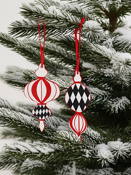 Sinsay - Karácsonyi díszek gömb alakban 2 pack - többszínű