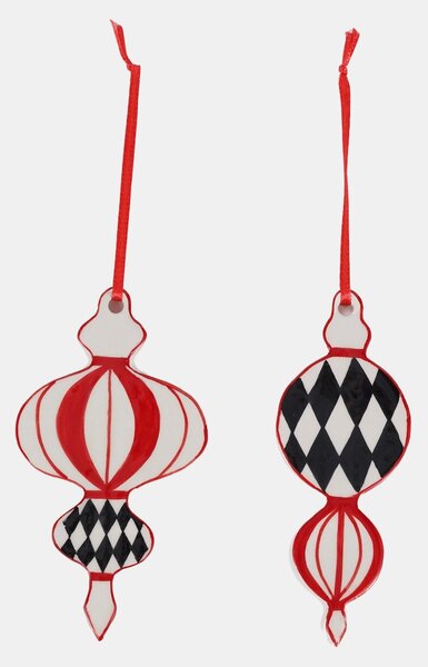 Sinsay - Karácsonyi díszek gömb alakban 2 pack - többszínű