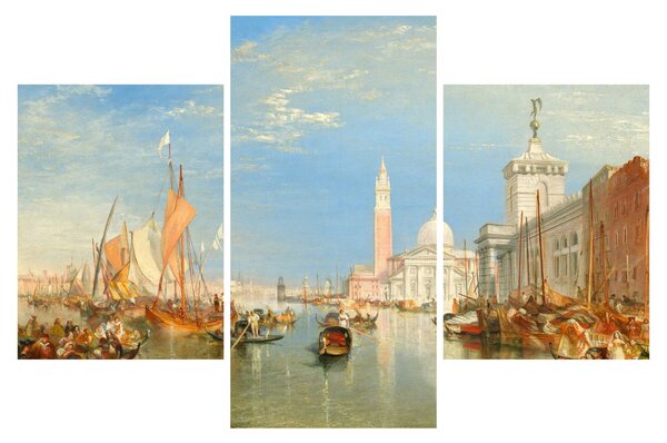 Kép - Joseph Mallord William Turner, Venice the Dogana and San Giorgio Maggiore, reprodukciók (90x60 cm)