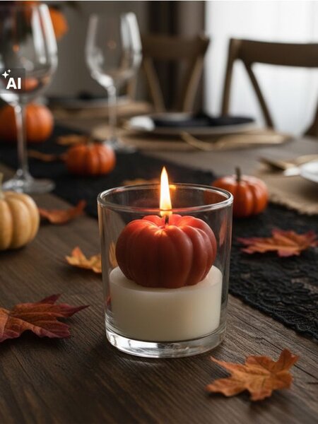 Sinsay - Illatgyertya üvegben Pumpkin Cream Brule - narancs