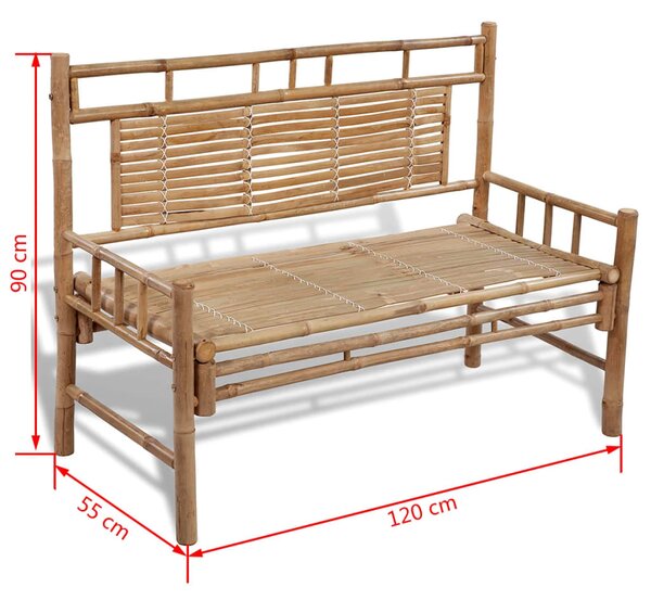 Bambusz kerti pad 120 cm