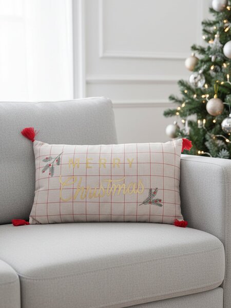 Sinsay - Karácsonyi párna „Merry Christmas” felirattal - többszínű