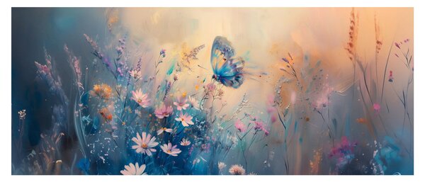 Kép - Rét pillangóval (120x50 cm)