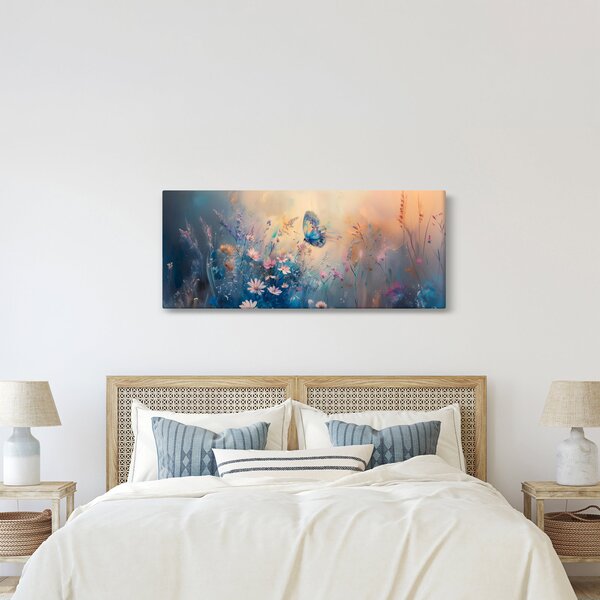 Kép - Rét pillangóval (120x50 cm)