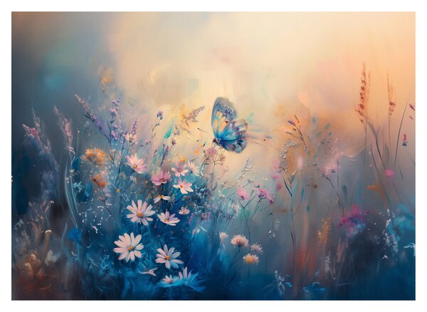 Kép - Rét pillangóval (70x50 cm)