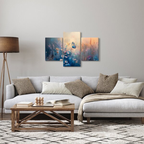 Kép - Rét pillangóval (90x60 cm)