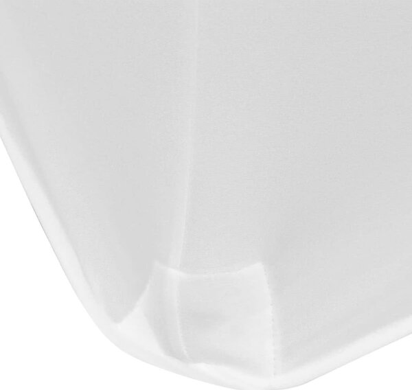 Sztreccs asztal védőhuzat 2 db 120x60,5x74 cm fehér