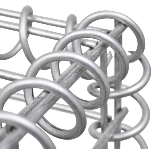 Acél gabion 1 db gurulós kukához 110 x 100 x 120 cm