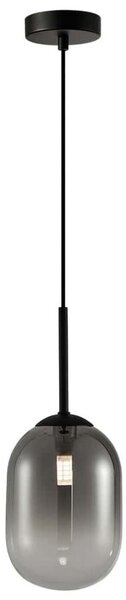 Milagro Csillár zsinóron ALIAS 1xE14/40W/230V átm. 12 cm fekete/szürke MI2281