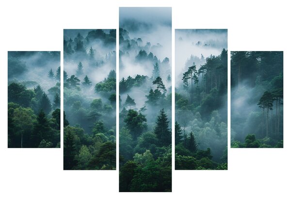 Kép - Erdő ködben (150x105 cm)
