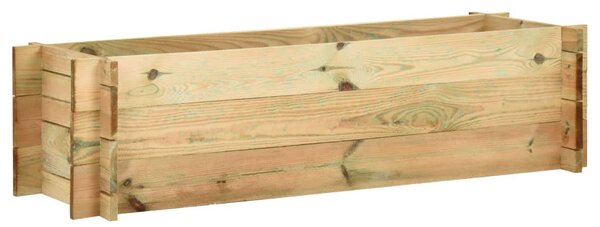 Impregnált fenyőfa emelt kerti zöldségágyás 120 cm