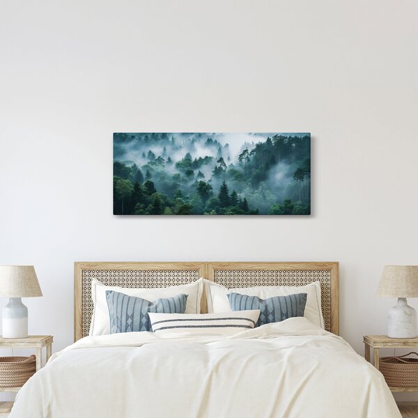 Kép - Erdő ködben (120x50 cm)