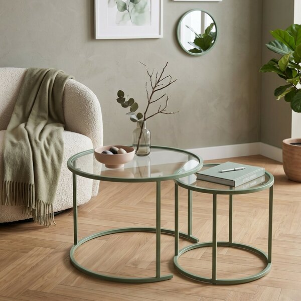 Hanah Home Mint dohányzóasztal szett Mint-Trs-60-42-Nrd-Srk