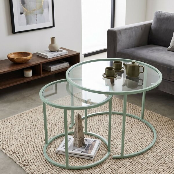 Hanah Home Mint dohányzóasztal szett Mint-Trs-60-42-Nrd-Srk