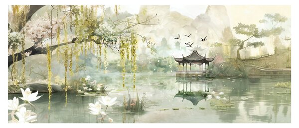 Kép - Kínai tó (120x50 cm)
