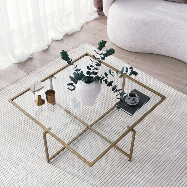 Hanah Home Dohányzóasztal Gold Sun S411
