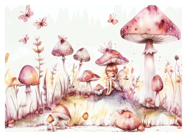 Kép - Rózsaszín tündér (70x50 cm)
