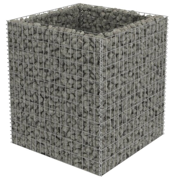 Horganyzott acél gabion magaságyás 90 x 90 x 100 cm