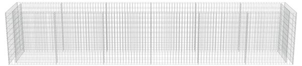 Horganyzott acél gabion magaságyás 540 x 90 x 100 cm