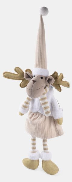 Sinsay - Karácsonyi dísz rénszarvas formában - fehér