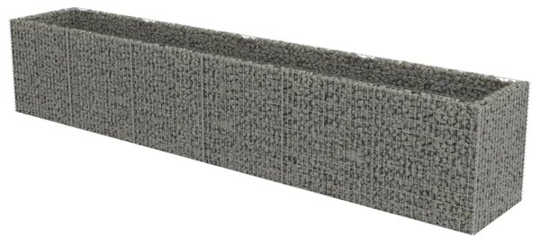 Horganyzott acél gabion magaságyás 540 x 90 x 100 cm
