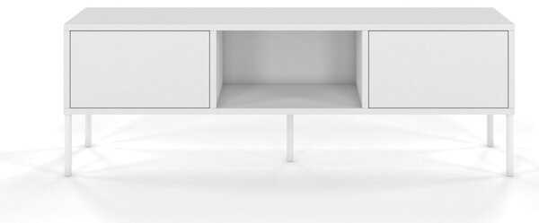 SLIM TV asztal, 130x45x35, fehér